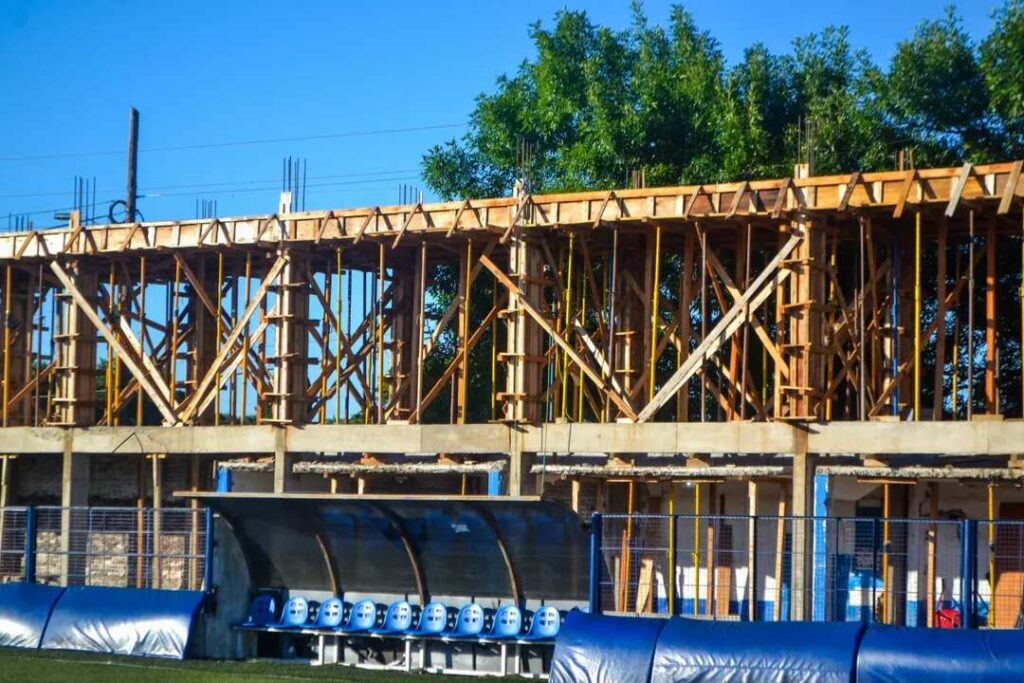 Avance de obra en la nueva platea del Estadio de Midland al 18 de febrero de 2026