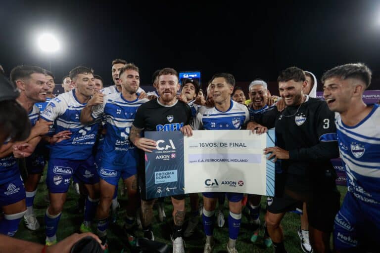 Ferrocarril Midland anunciando el partido contra Deportivo Morón por los 16avos de final de la Copa Argentina